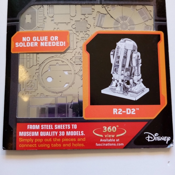 Star Wars Metal Earth 3D Model Kit R2-D2 New/Sealed in pkg. Ages 14+ MMS250 - Picture 3 of 9
